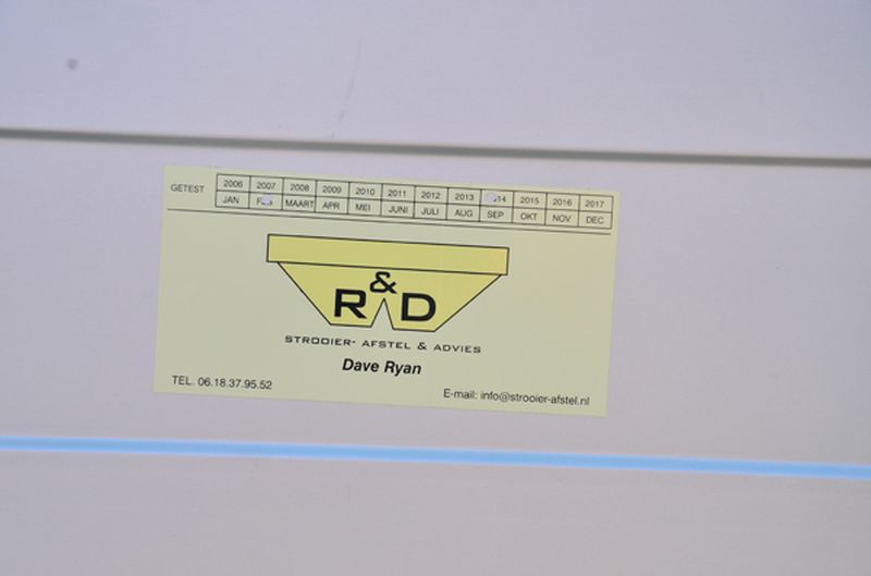 12 maart 2014; strooier test