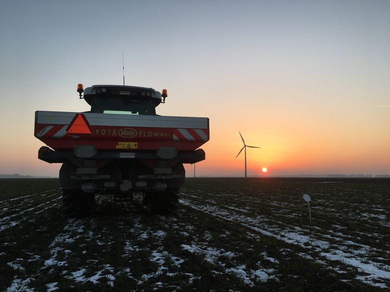 14 februari 2017; eerste bemesting wintertarwe