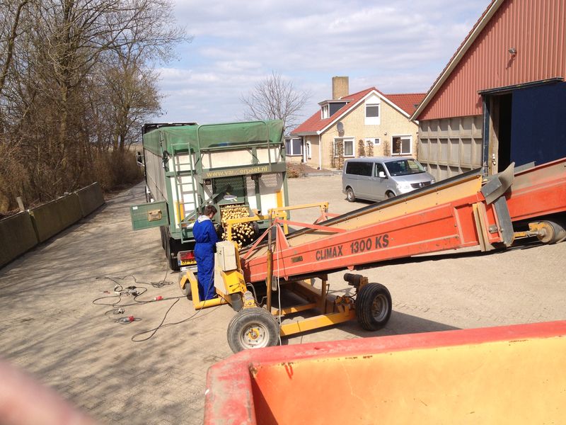 5 april 2013; pootgoed ontvangst