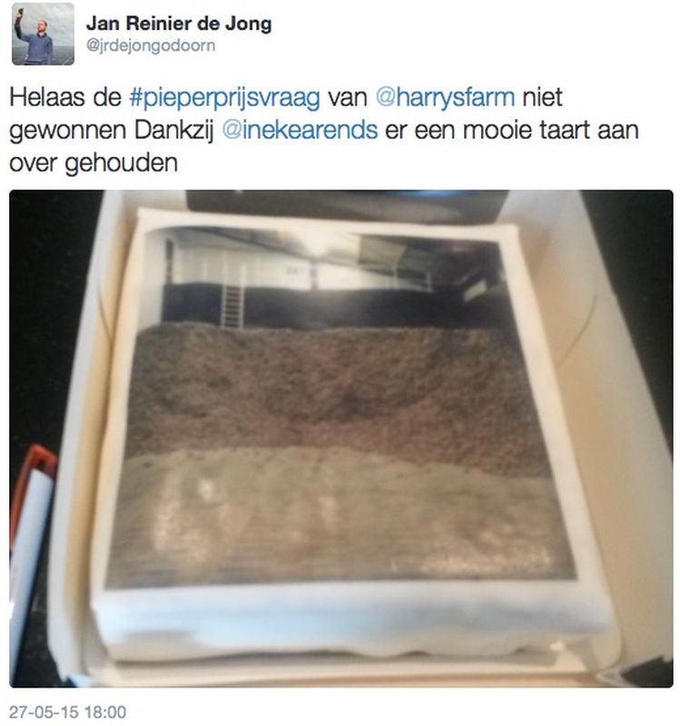 22 mei 2015; winnaar 4e editie pieperprijsvraag bekend