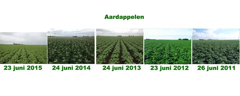23 juni 2015; 5 jaarlijkse gewasgroeivergelijking