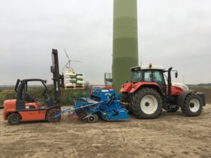14 oktober 2016: tarwe zaaien in bietenland