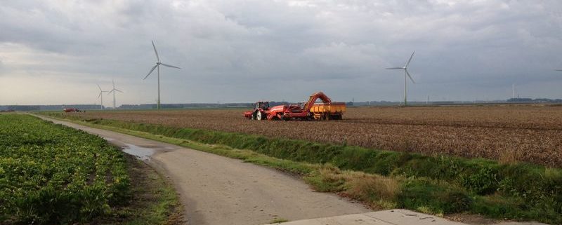 23 september 2012: uitgeregend tijdens aardappeloogst