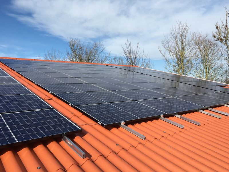 Zonnepanelen op Harry's Farm