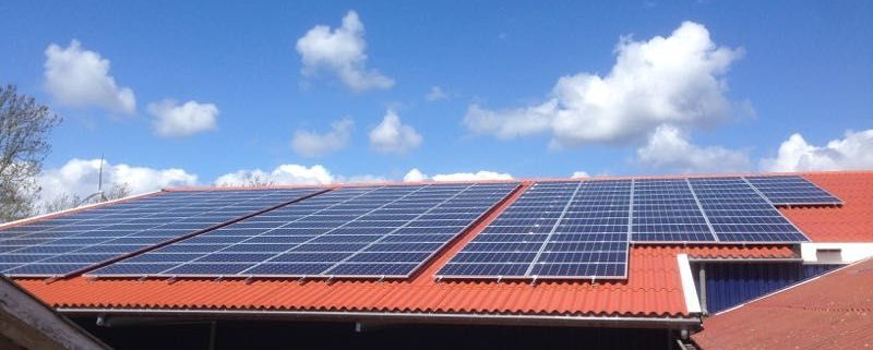 Zonnepanelen op Harry's Farm