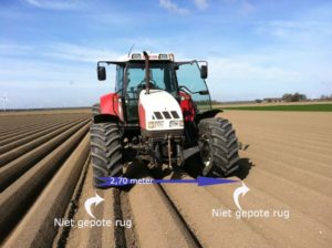 13 april 2011: spuitpaden voorgereden