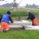 30 juni 2007; oprit in beton leggen