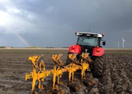 24 oktober 2013; eerste perceel geploegd