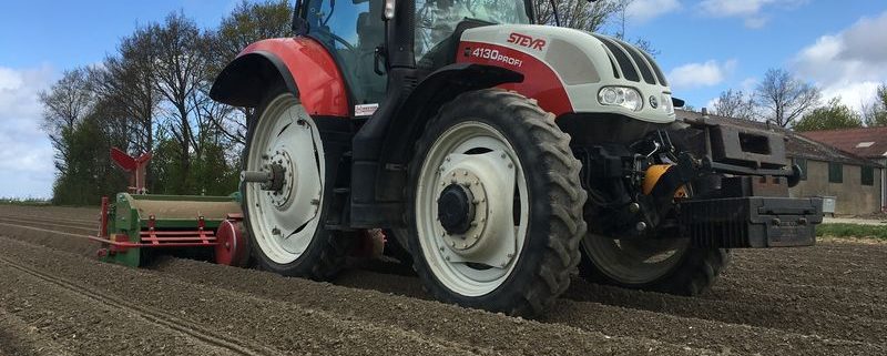 24 april 2017; rugopbouw aardappelen gereed