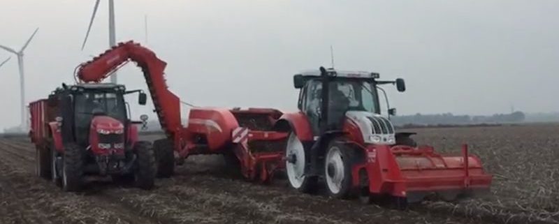 29 september 2017; Aardappels rooien bij collega buurman