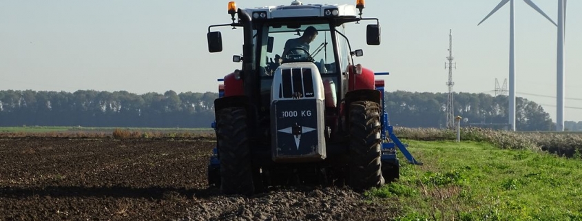 26 september 2018; gele mosterd zaaien afgemaakt