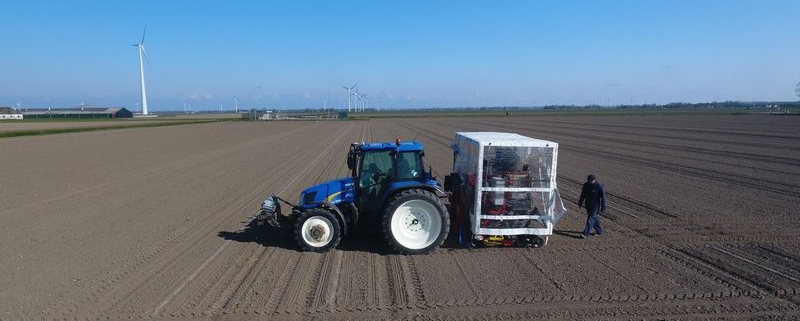 11 april 2019; suikerbieten proefveld zaaien