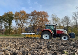 23 en 24 november 2019; ploegen en spitten perceel 5