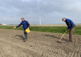 21 april 2021: Proefveld akkerrandmengsels voor FAC zaaien