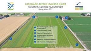 18 augustus 2021; Flevoland bloeit inloop demo