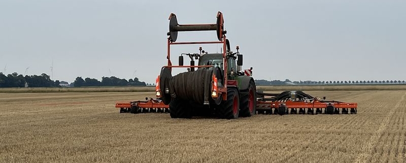 16 augustus 2022; varkensdrijfmest bemesten