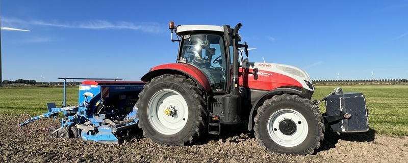 30 augustus 2022; gele mosterd zaaien