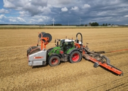 20 juli 2023; bemesten tarwe stoppel met varkensdrijfmest