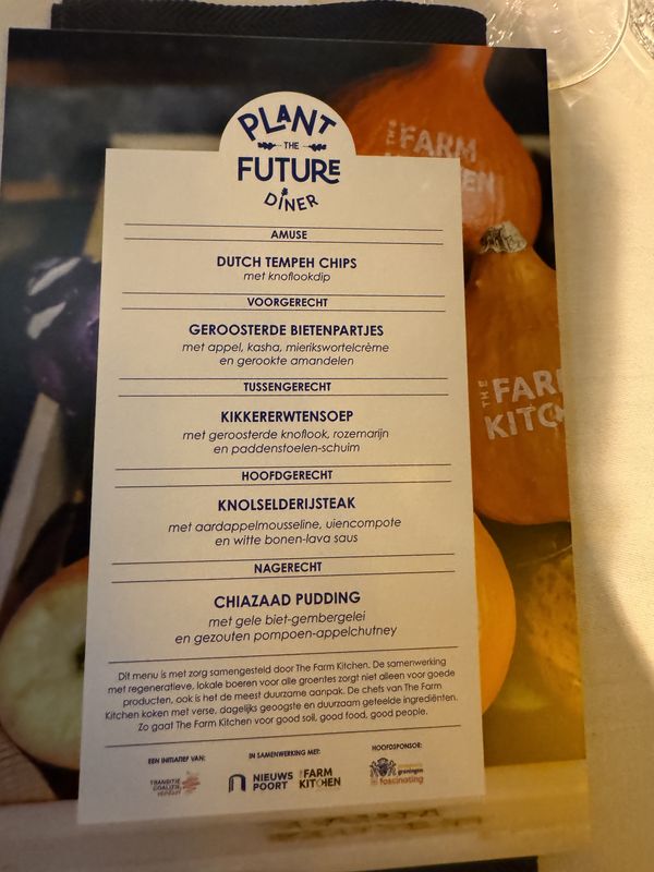 19 november 2024; Plant the Future Diner