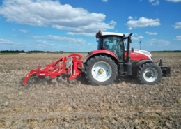 18 augustus 2025; woelen en cultivateren graanstoppels