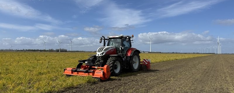 11 april 2026; biomulch bietenperceel